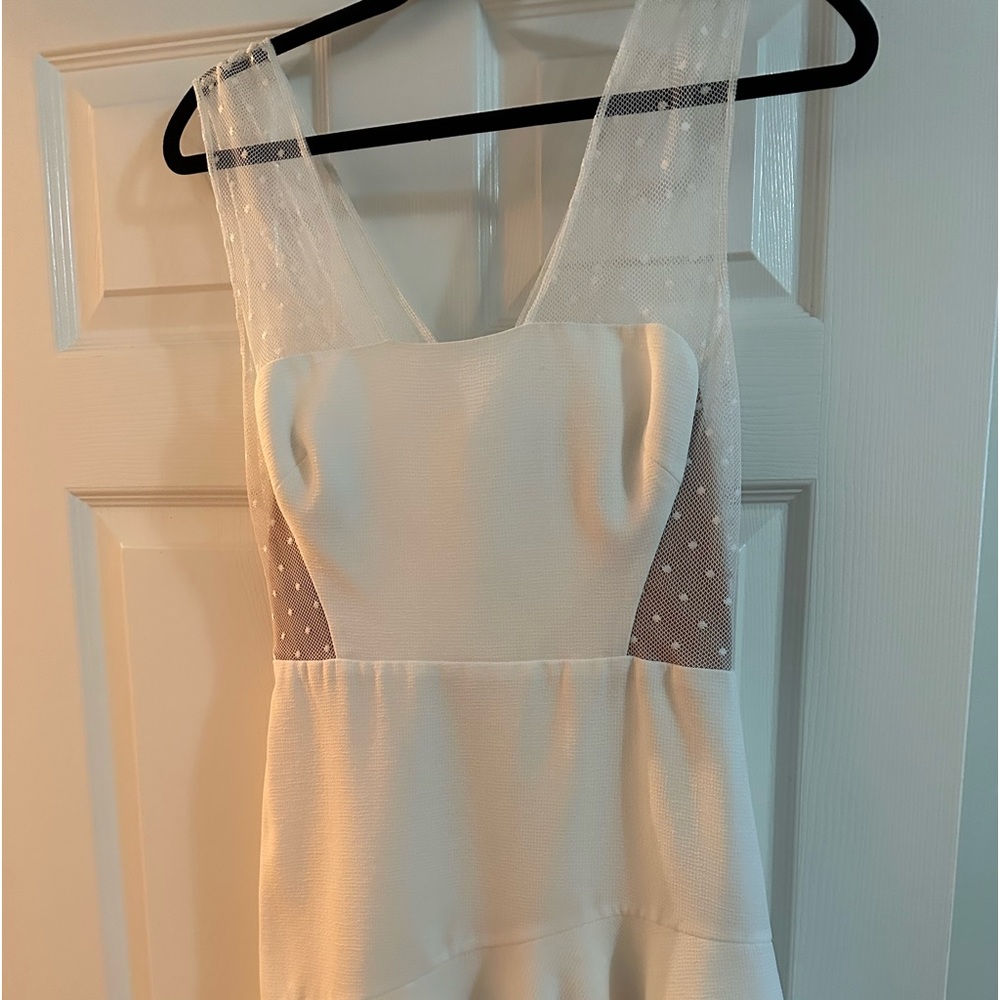 White bcbg dress